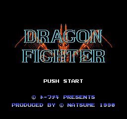 Dragon Fighter (Japan) Title Screen